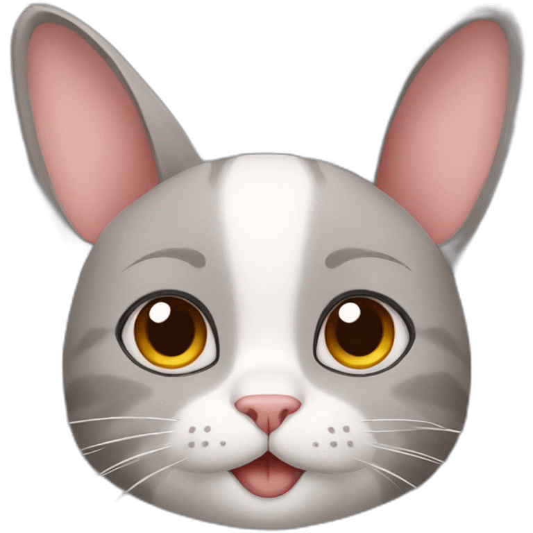 Cat with rabbit emoji