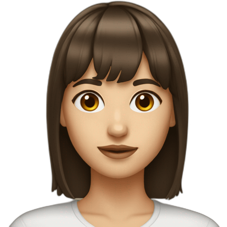 brunette-with-bangs emoji