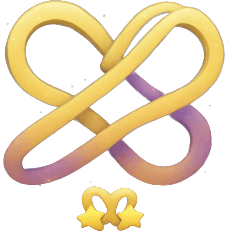 infinity sign and stars emoji