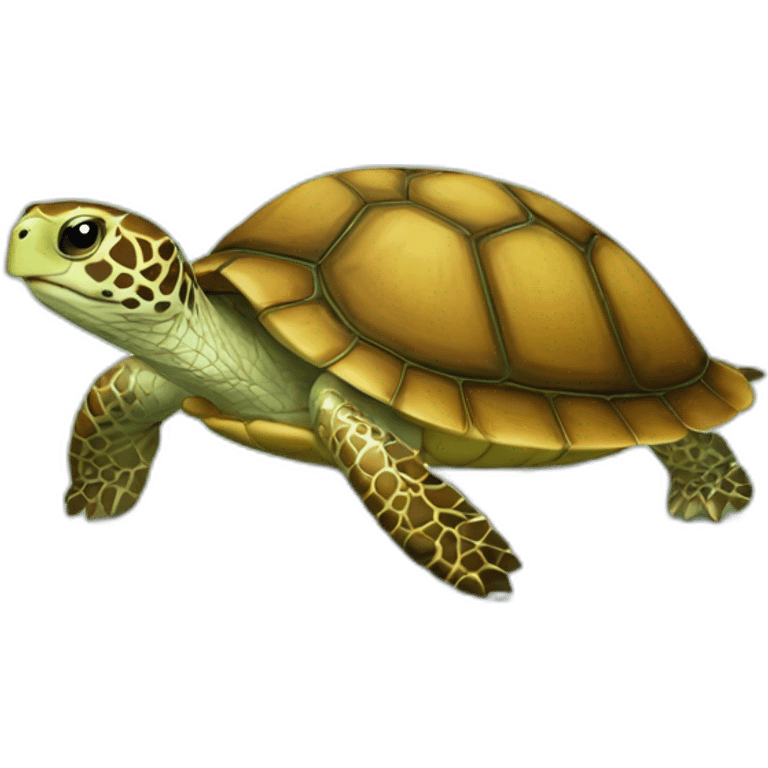 Loutres sur une tortue emoji