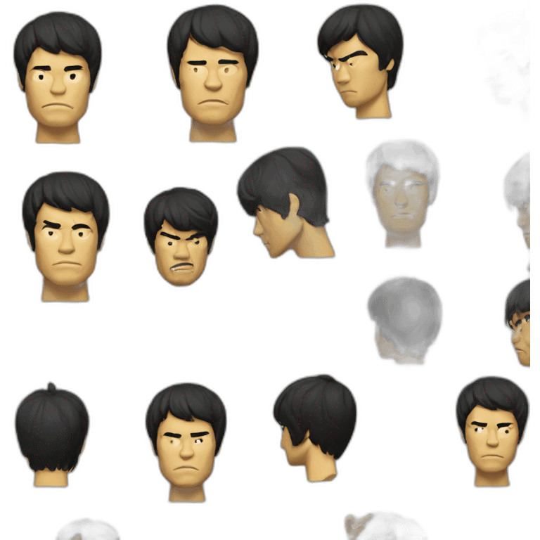 Bruce Lee be water emoji