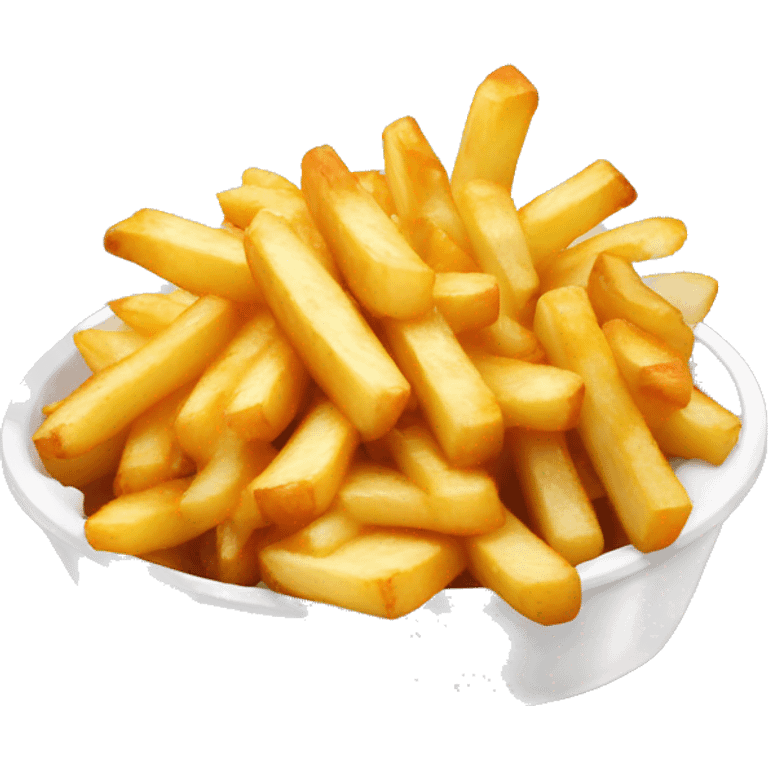 Poutine qui mange des frites emoji