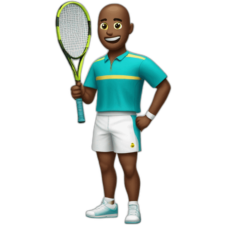 Poop emoji in tennis uniform emoji