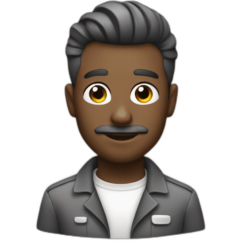 barber black and grey emoji