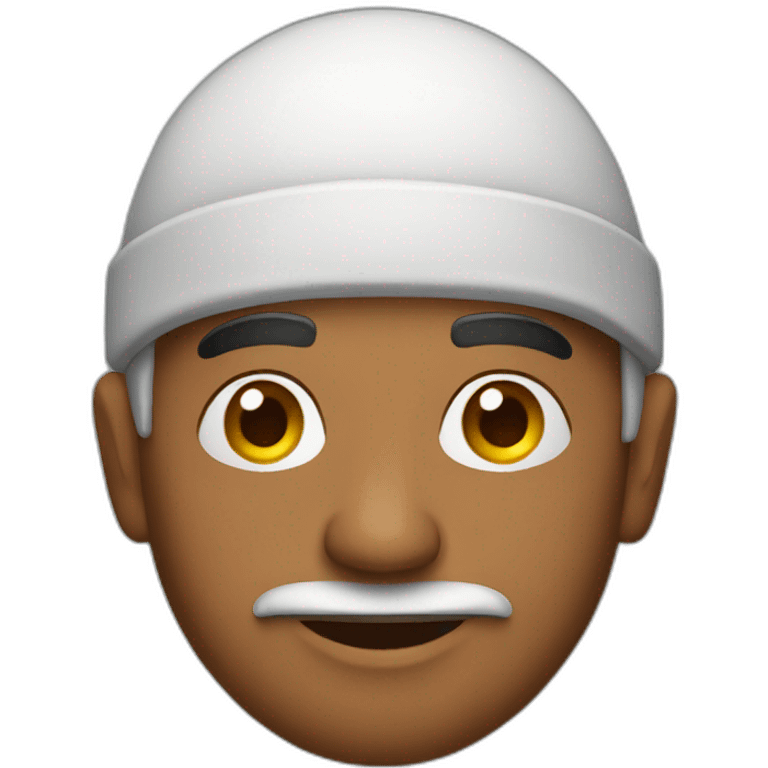 indian man with a cap emoji