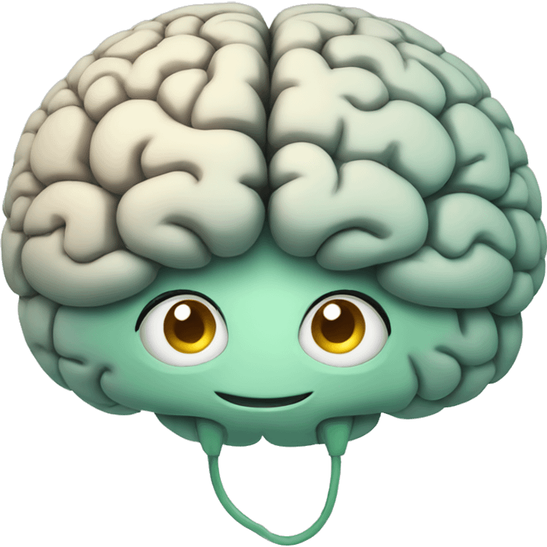 BRAIN HAPPY CARTOON emoji