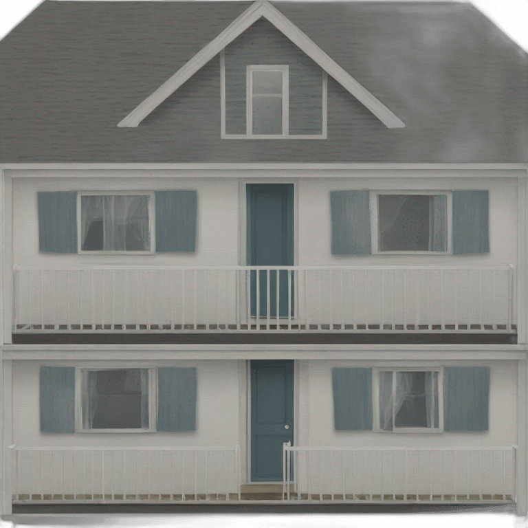 Trailer house exterior structure emoji