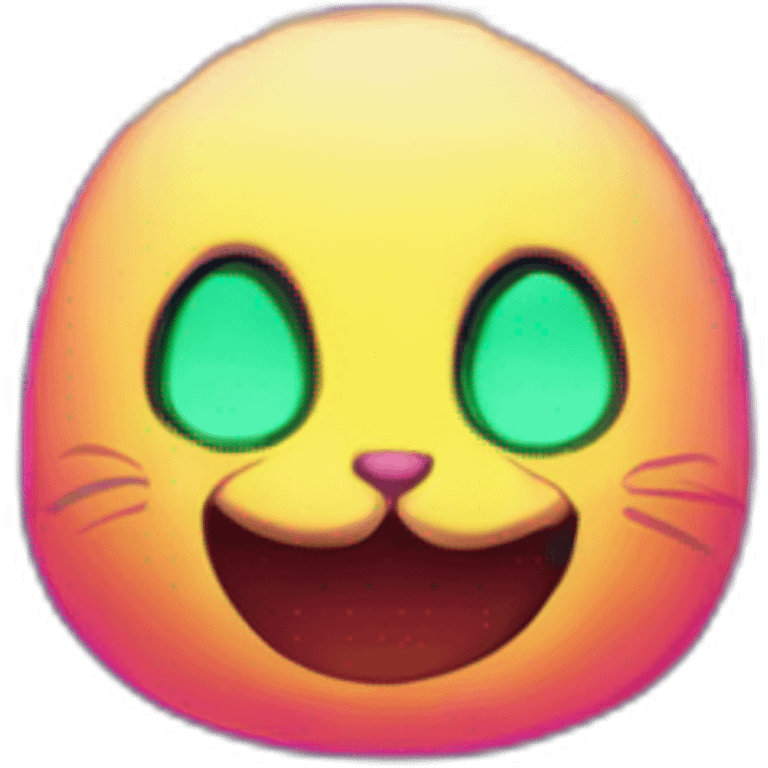 neon bunny evil emoji