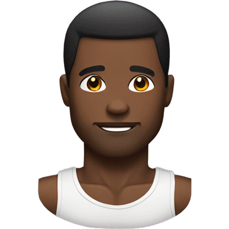 Black muscular man  emoji