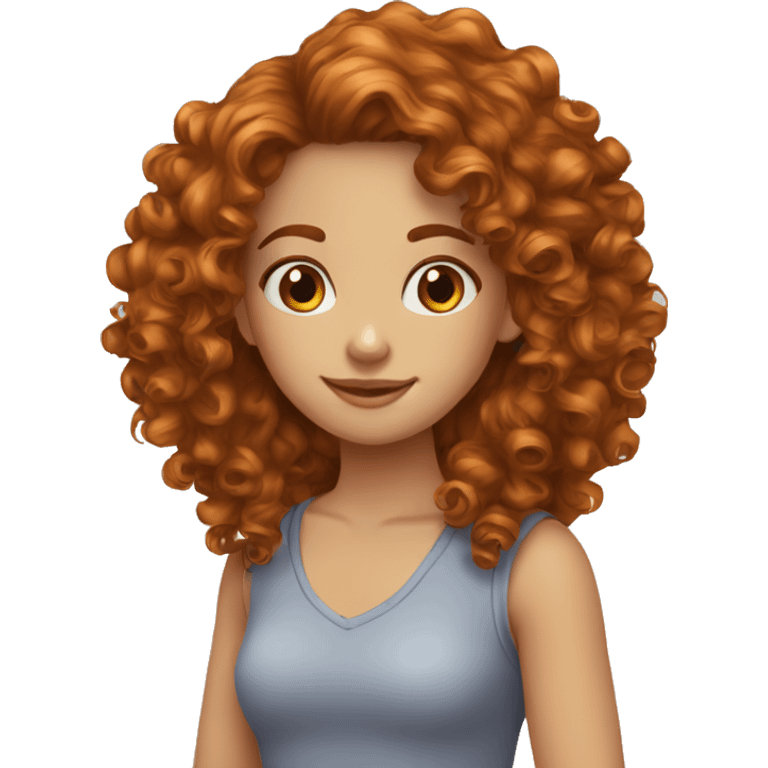 two--girls-best-friends-dark hair curly- ginger hair curly emoji