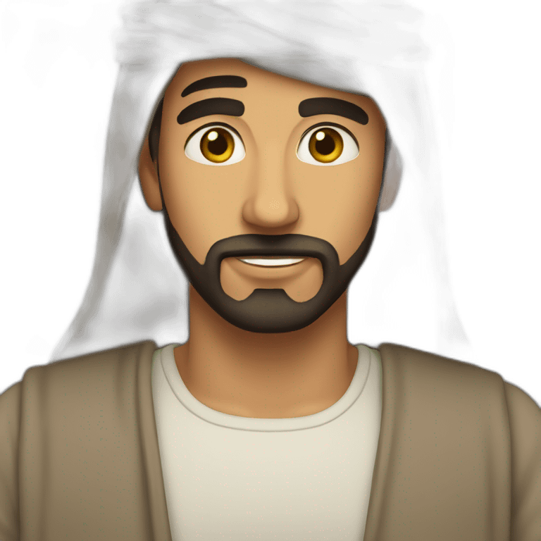 Arabe sin barba emoji