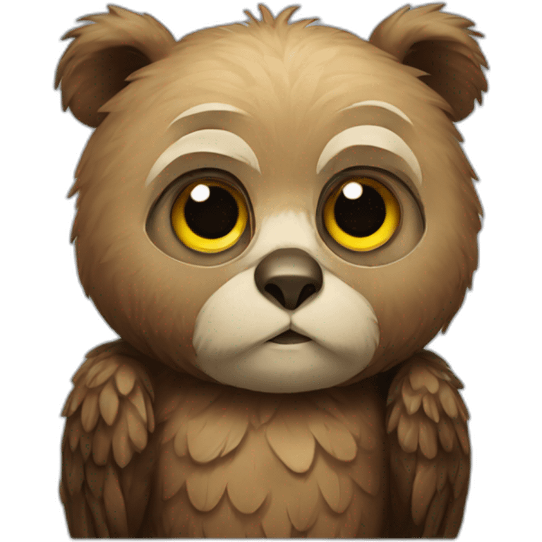 old bear owl emoji