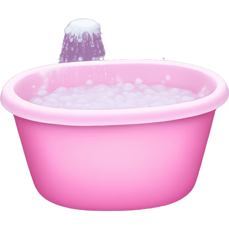 Pink bubble bath emoji