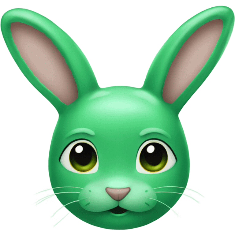 Green jade bunny emoji