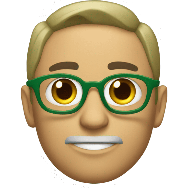 foco con una hoa verde dentro emoji