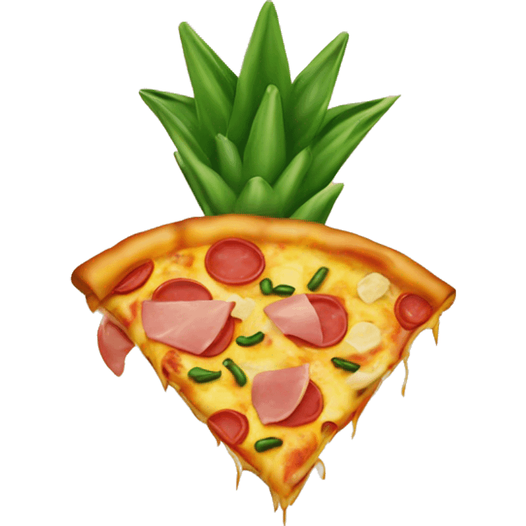 Pizza with Ananas and ham  emoji