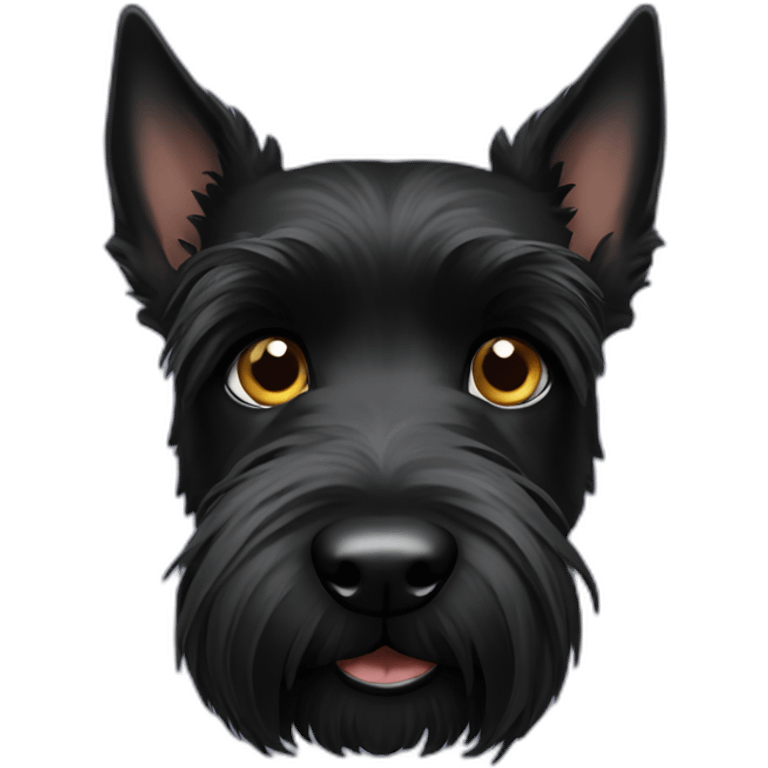 Scottish terrier blackeye black emoji