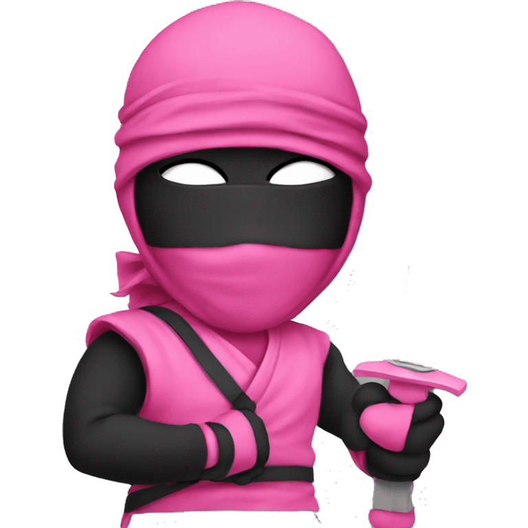 pink ninja emoji