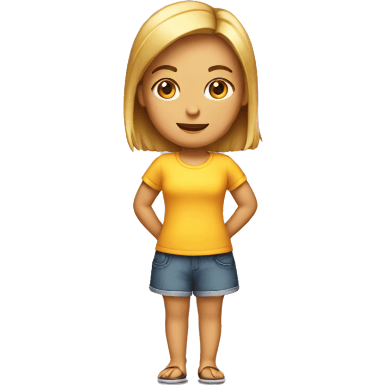 iphone girl emoji standing emoji