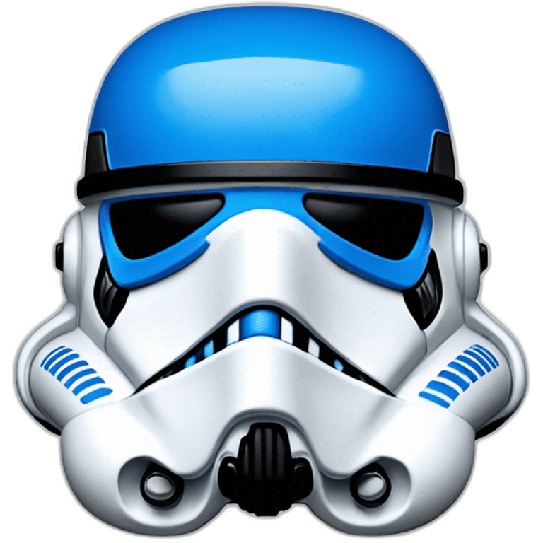 star wars stormtrooper all blue helmet emoji