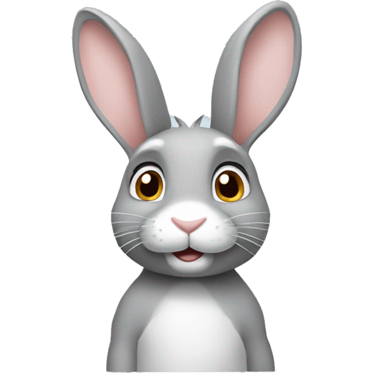 grey rabbit ￼ emoji