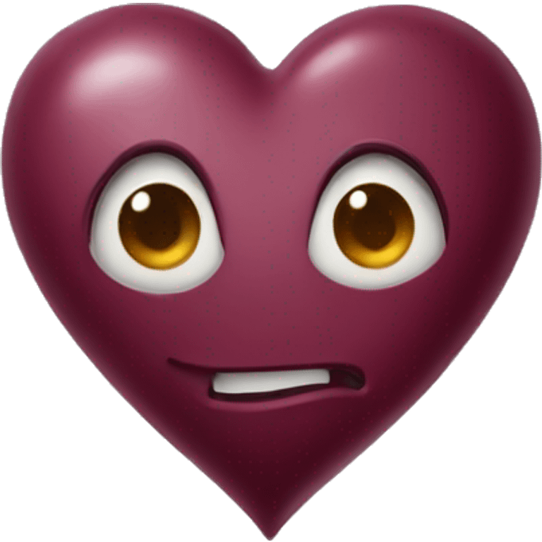 Bordeaux heart emoji