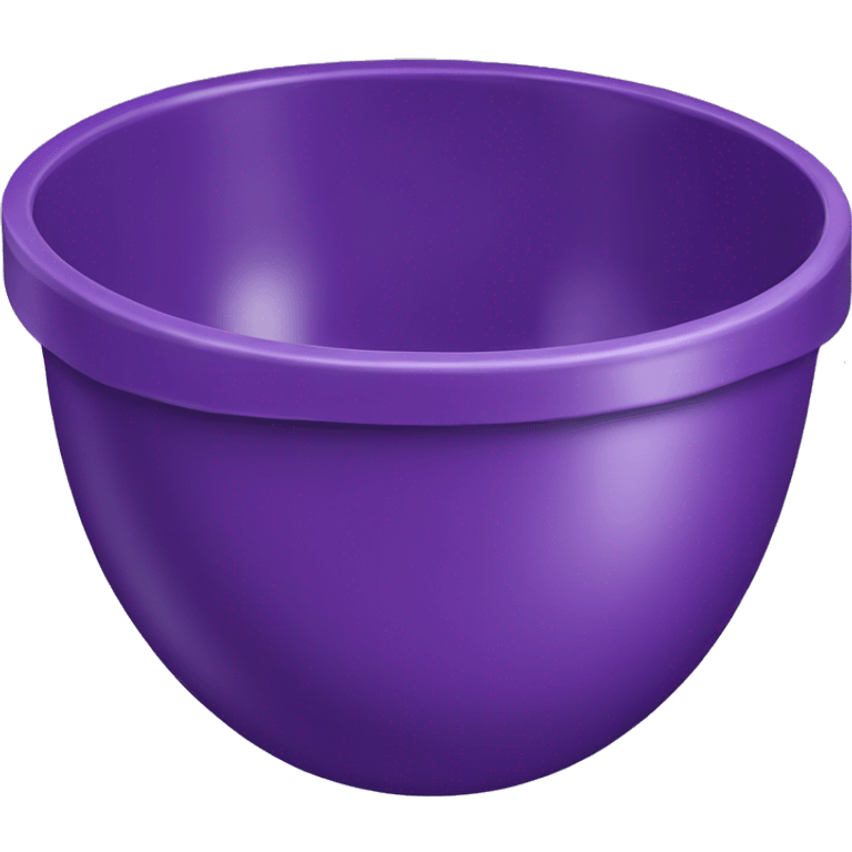 Realistic purple mixing bowl emoji