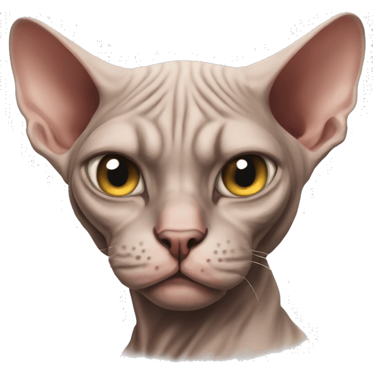 Angry Sphynx-cat  emoji