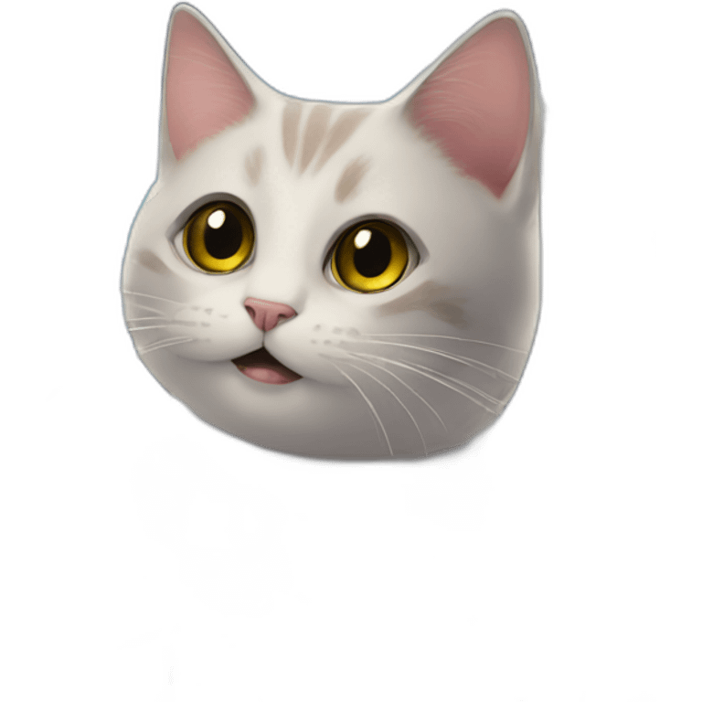 surprising cat on cosmic space emoji