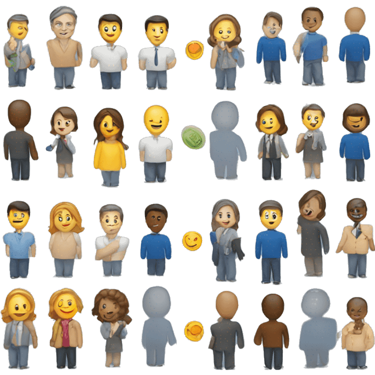 credit union with customers first and trust emoji