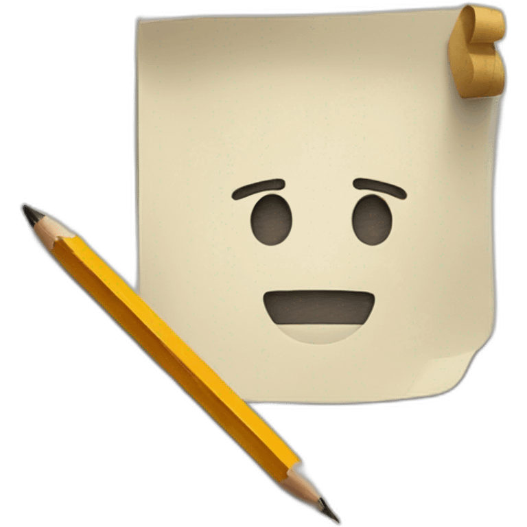 paper and pencil emoji