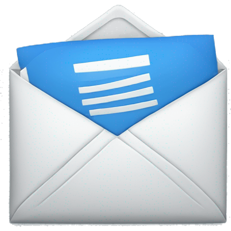 blue email icon emoji