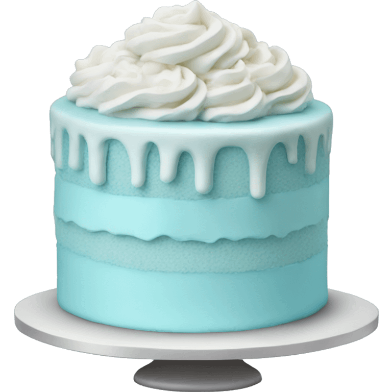 pastel blue cake emoji