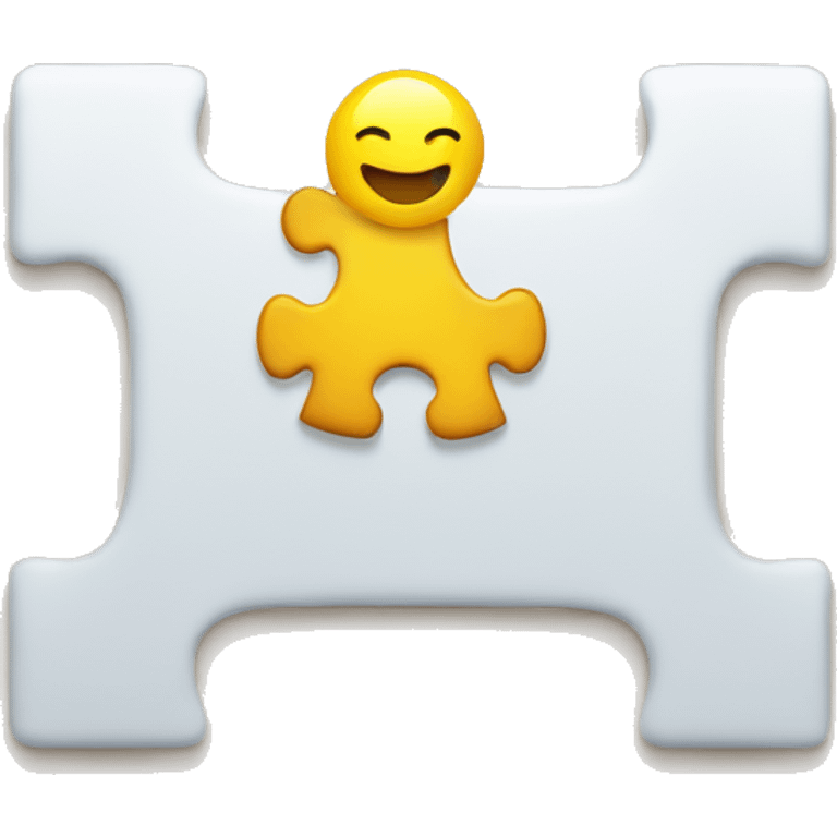 A puzzle pieces being put together  emoji