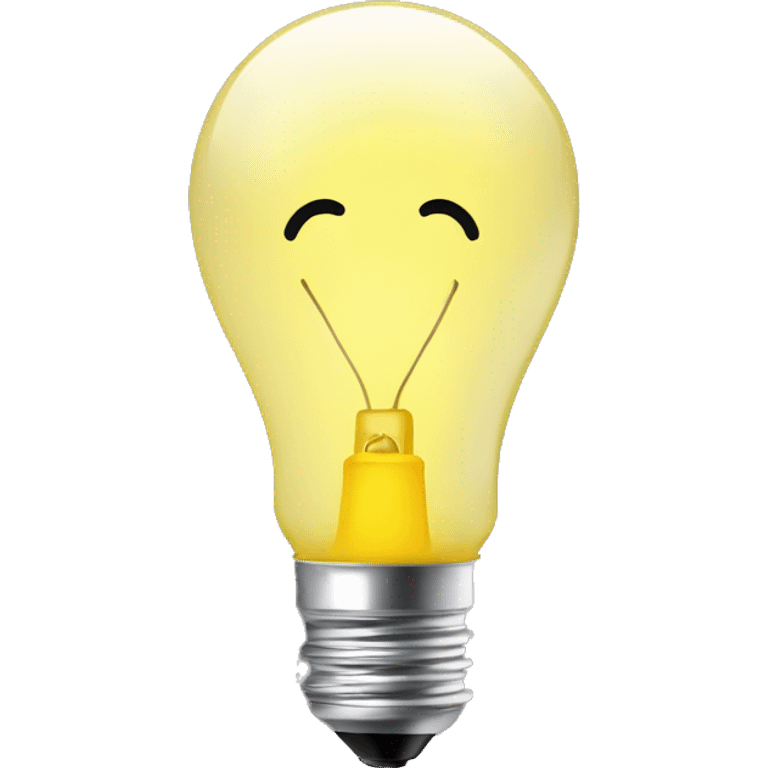 Yellow light bulb  emoji