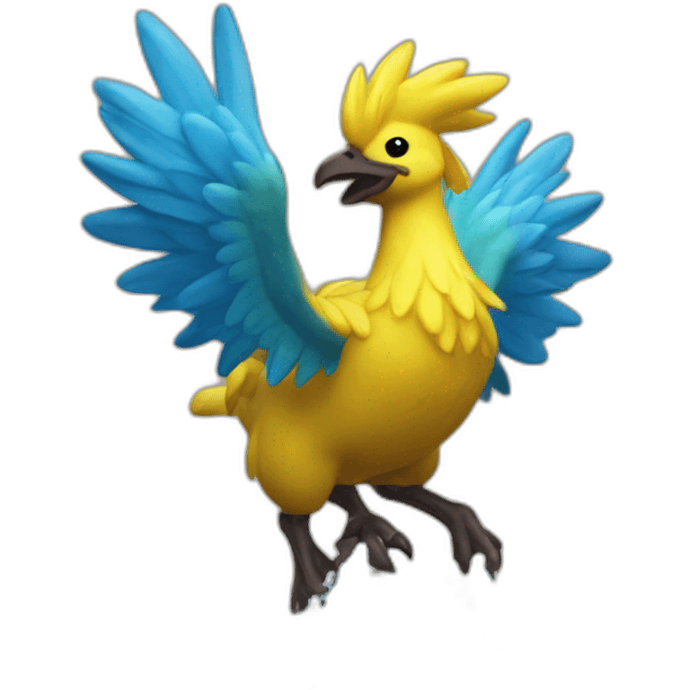 Chocobo wave emoji