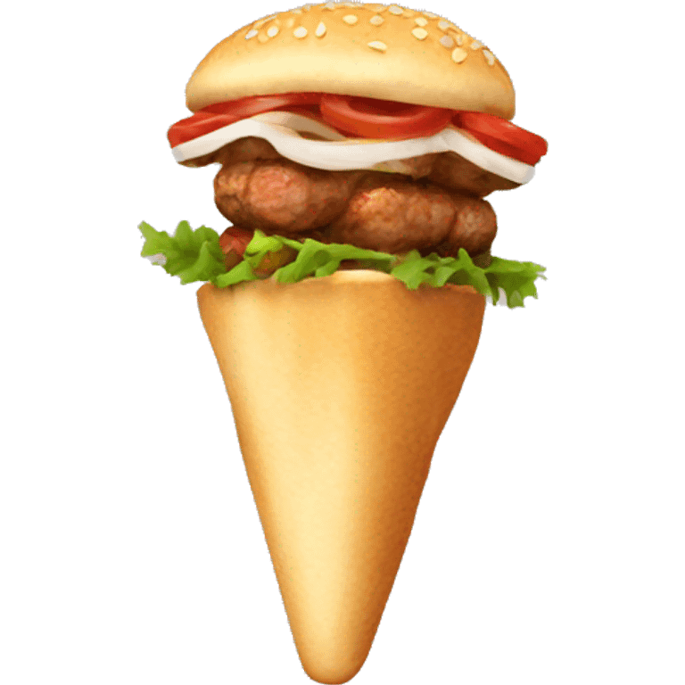 A kebab emoji