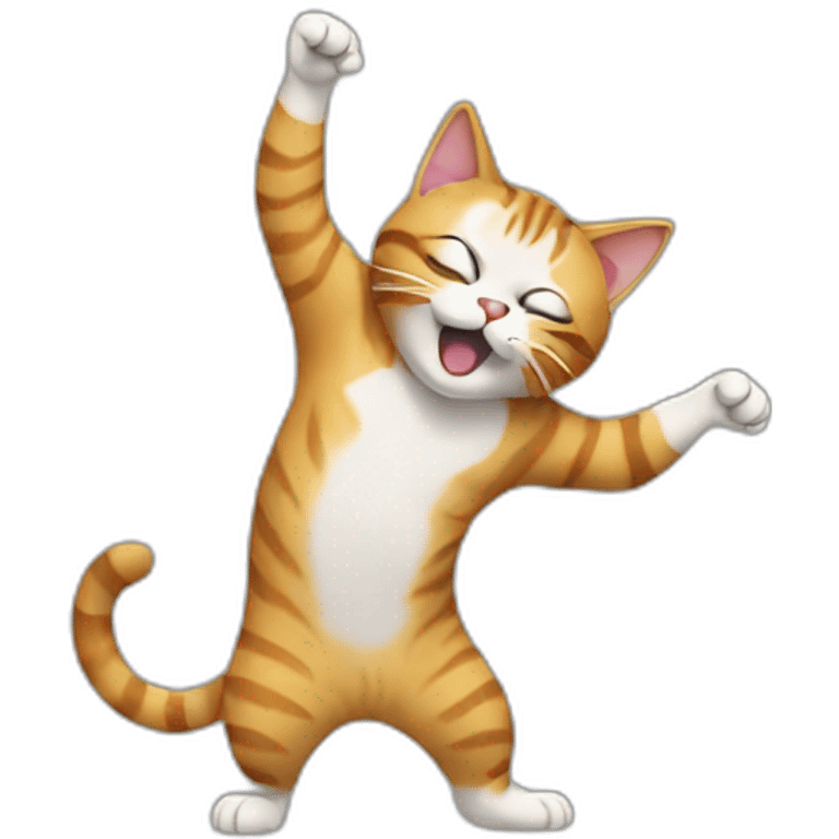 Cat doing dab  emoji