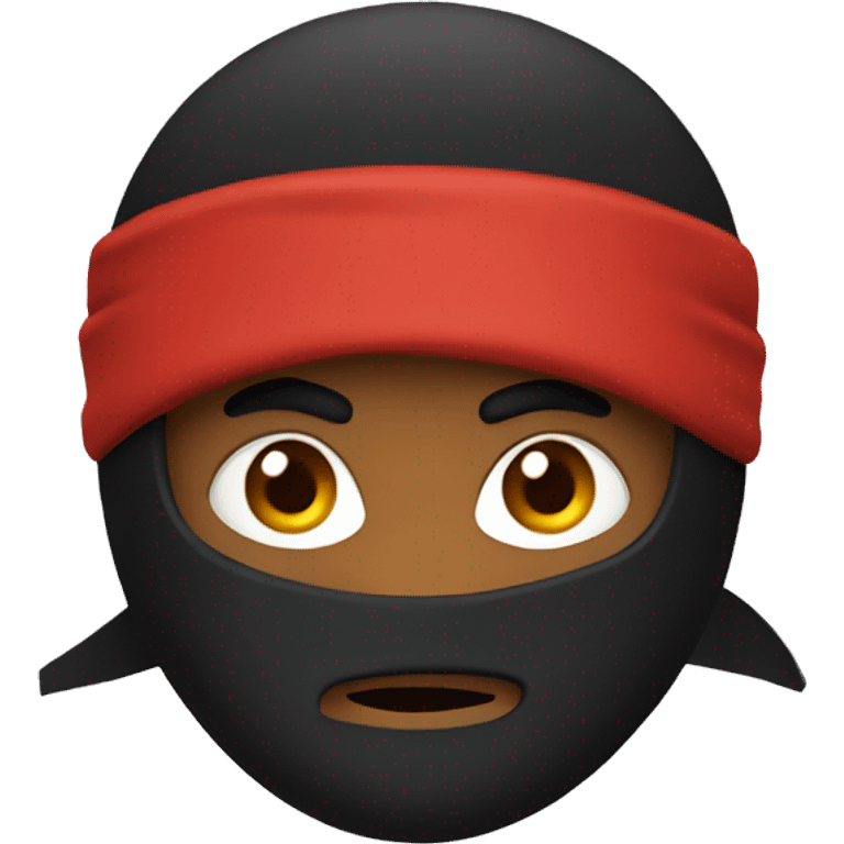 Red ninja emoji