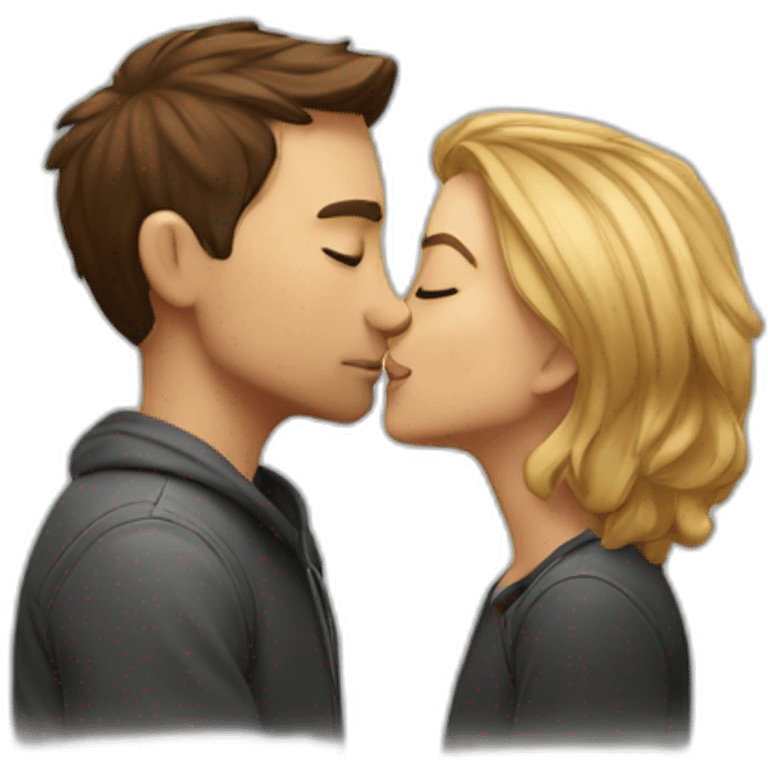 kiss in the forehead emoji