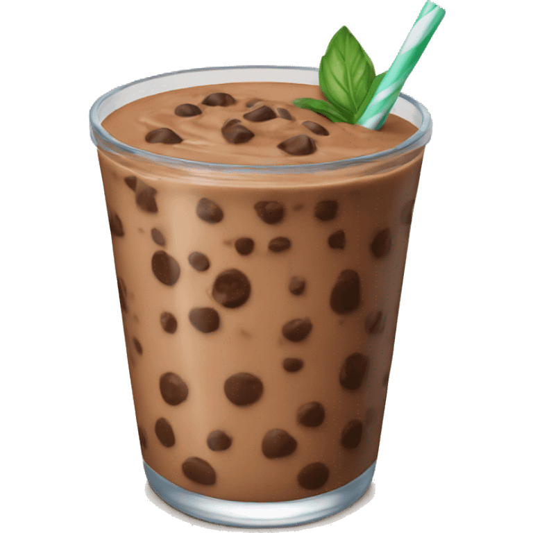 Choco chip smoothie emoji