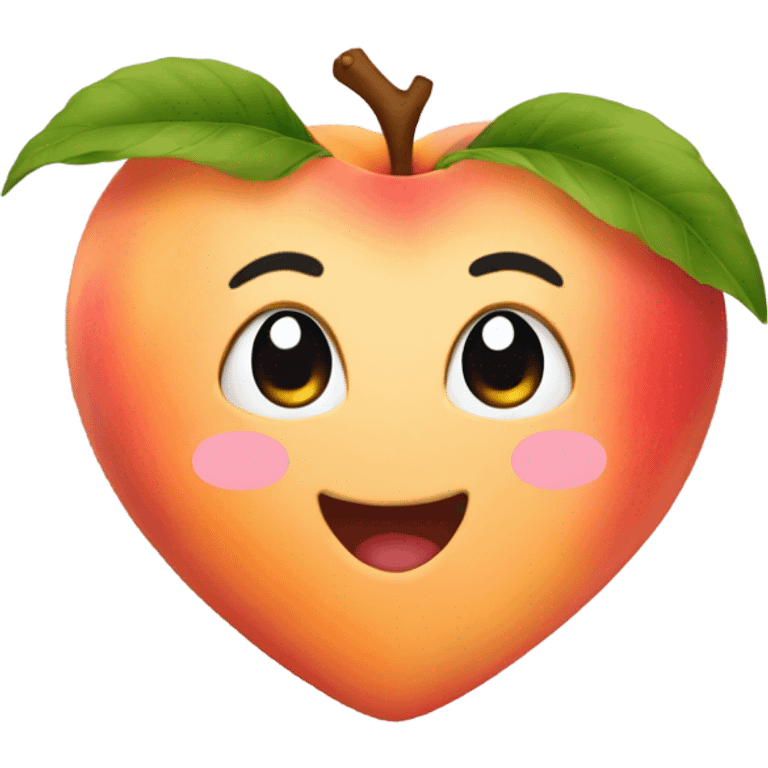 peach heart emoji