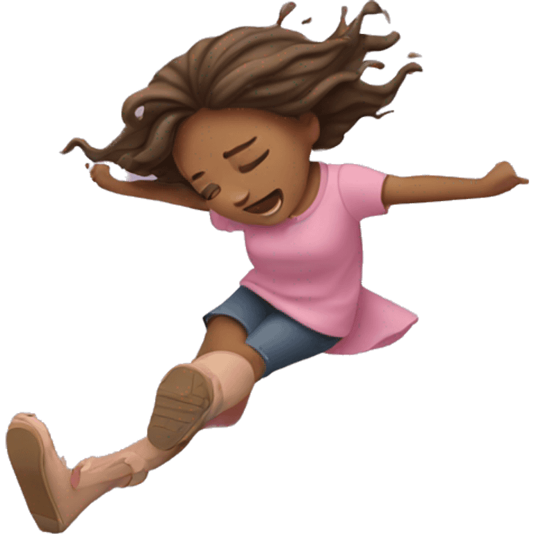 Girl falling emoji