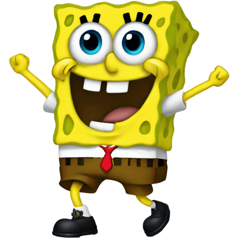 SpongeBob doing the nae nae  emoji