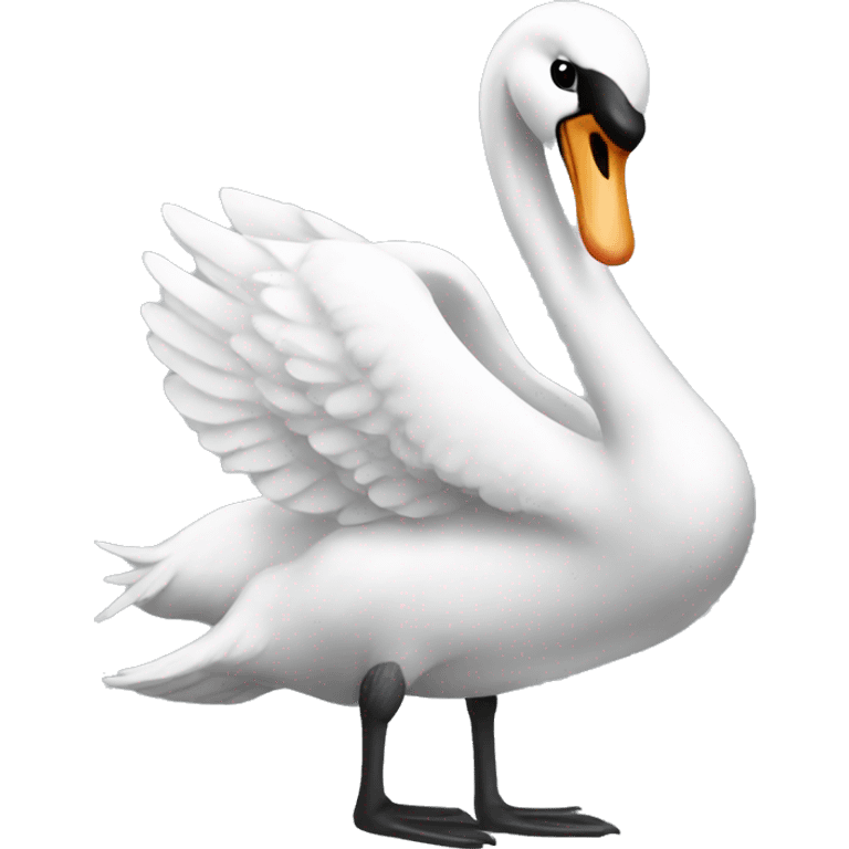 Swan hearted emoji