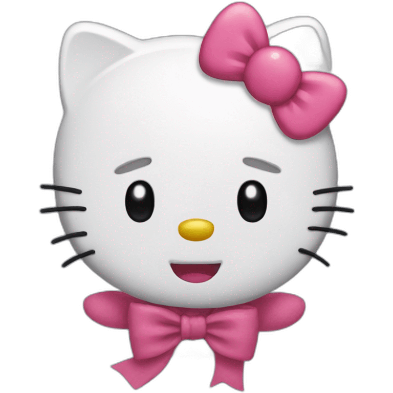 Hello kitty Hugh  emoji