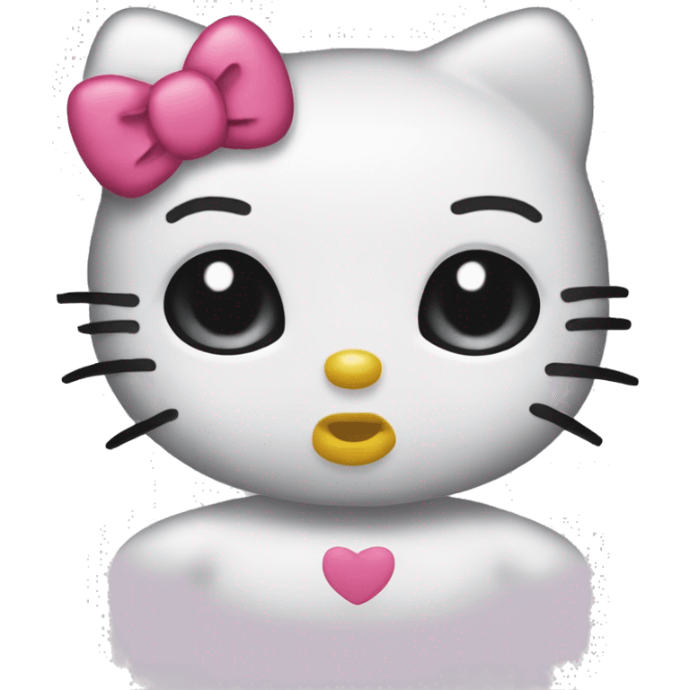 Hello kitty kissy face emoji