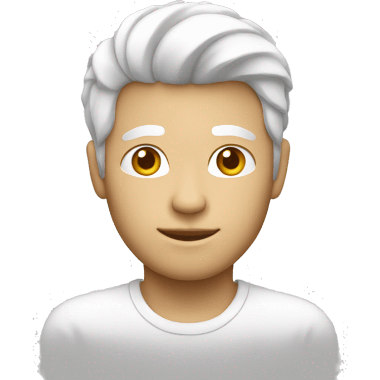 person (male), white shade, sofware  emoji