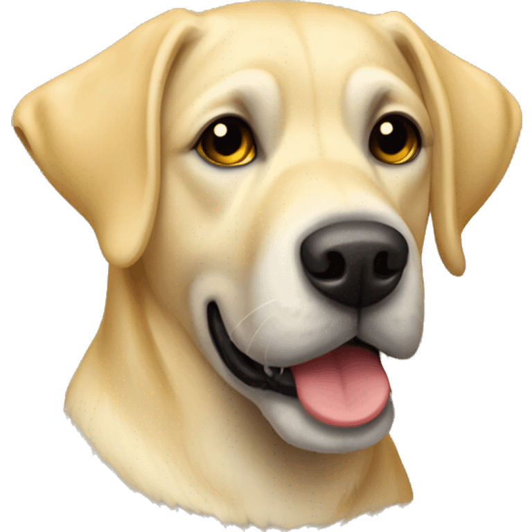 Yellow lab and schnauzer emoji