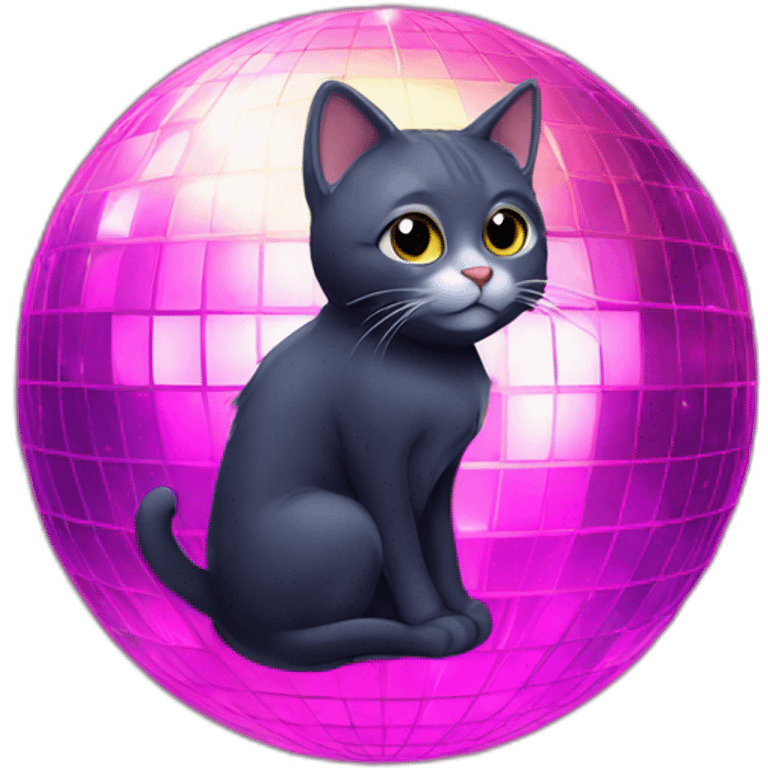 cat on disco ball emoji